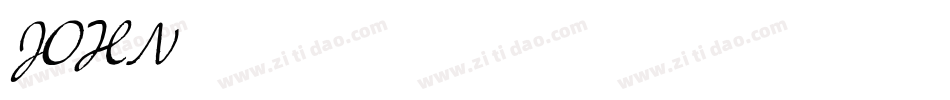 JOHN 315字体转换